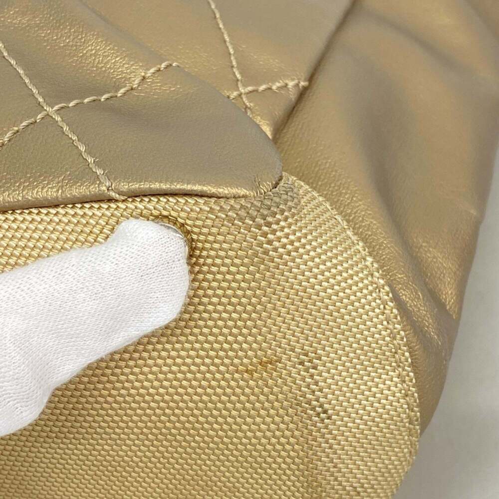 CHANEL Cream Coated Canvas Tote Bag - Picture 6 of 12